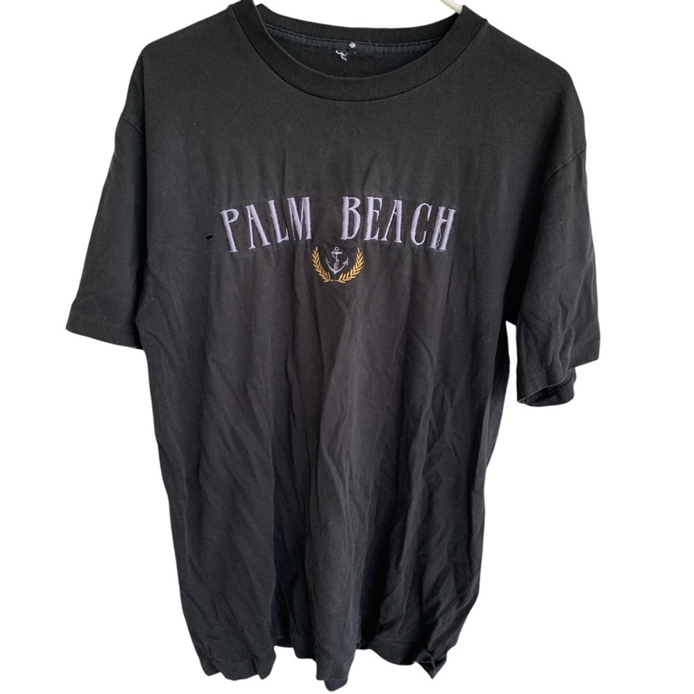 Vintage Tee Shirt Palm Beach Mens Adult Size Medium 90s Destination